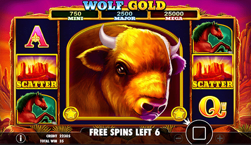 Wolf Gold Spielautomat Scatter